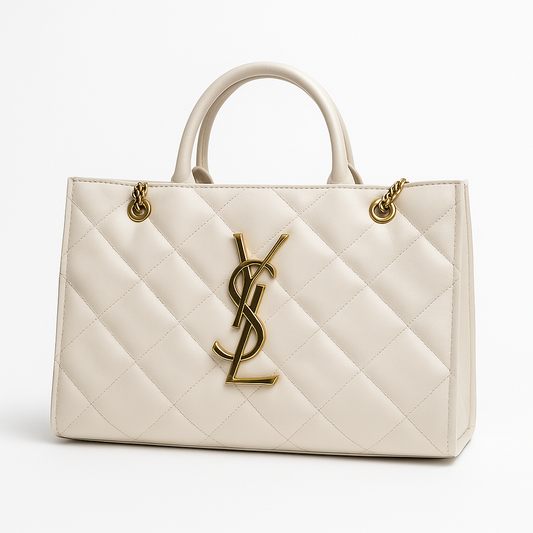 Signature Quilted Elegance – Ivory Edition